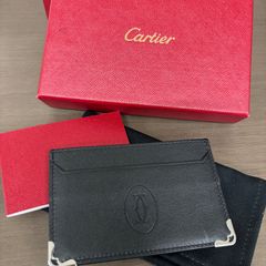 カルティエ 財布 二つ折りウォレット ブラック ボルドー 8501 - メルカリ