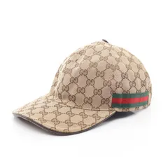 GUCCI グッチ GGキャンバス ウェブライン キャップ
