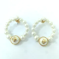 Kate spade ケイトスペード ピアス パールズ オン パールズ フープ　