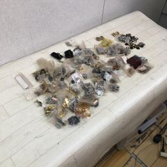 レザークラフト金具大量まとめ ハトメ ジャンパーホック 両面カシメ 真鍮バックル Dカン ナスカン チェーン 手芸材料 副資材 工房整理品　260223-10 レザークラフト金具大量まとめ ハトメ ジャンパーホック 両面カシメ