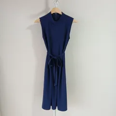 【UNIQLO　ユニクロ】　レディース　ノースリーブワンピース　ネイビー　Mサイズ