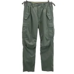 DAIRIKU ダイリク 日本製 ミリタリー カーゴパンツ W29 カーキ リップストップ生地 WASHED MILLITARY CARGO PANTS メンズ 古着のサムネイル