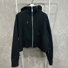 sacai サカイ スウェット フーディ パーカー ショート丈 ブラック 3のサムネイル