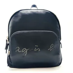 ★agnès b. アニエスベー リュック バックパック ブラック レザー 中古★ 007560のサムネイル