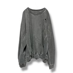BEAMS ssz homme 25AW ダメージスウェット チャコールグレイS - メルカリ