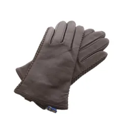 ポロ ラルフローレン POLO RALPH LAUREN 手袋 ロゴ レザー 茶 ブラウン /AN14