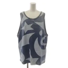 アングロマニア ANGLOMANIA ヴィヴィアンウエストウッド Vivienne Westwood タンクトップ M 紺 ネイビー 水色 ライトブルー 総柄 ノースリーブ 05101 14-01-351035 /RR