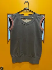 Y【Y5-54】◇ BURBERRY BLUE LABEL　38サイズ　Vネックベスト　茶色