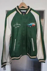 ポロラルフローレン グリーン ハワイ 刺繍 ブルゾン ジャケット XL スタジャン ボマー
