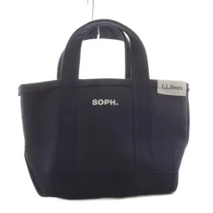 エルエルビーン L.L.BEAN soph トートバッグ ハンドバッグ ロゴ 刺繍 紺 ネイビー /AN20