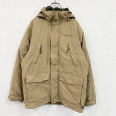 Columbia　コロンビア　ダウンジャケット　マウンテンパーカー　比翼仕立て　キャメル　Mサイズ　古着