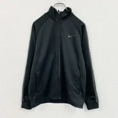 NIKE　ナイキ　DRI-FIT　トラックジャケット/ジャージ　スウッシュ　黒　ブラック　Mサイズ　古着