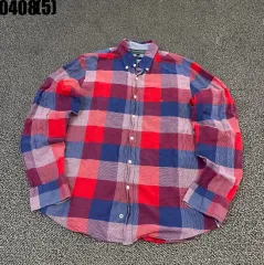 トミーヒルフィガー レッド/ネイビー CHECK シャツ m 0408