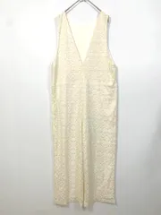 CIAOPANIC チャオパニック レース ジャガード オールインワン サロペット オーバーオール sizeF/アイボリー ■■レディース