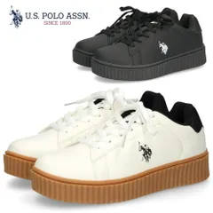 レディース スニーカー ローカット 厚底 靴 ブラック ホワイト クオーターホース ユーエスポロアッスン U.S. POLO ASSN. PL00811のサムネイル