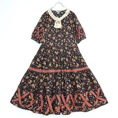 超美品】ピンクハウス 豪華しろつめ草パッチワークワンピース - メルカリ