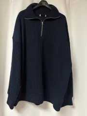 ニットハーフジップ