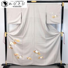 きものヱビス □ 撫松庵 訪問着 兎に桜 化繊 身丈167cm 裄丈68cm 