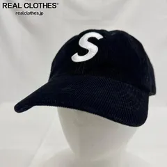 Supreme/シュプリーム【24AW】Corduroy S Logo 6Panel Cap/コーデュロイ S ロゴ ブラック キャップ/帽子/ブラック