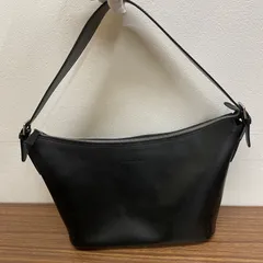 (s)【美品】Burberry バーバリー ワンショルダーバッグ レザー ブラック 黒 レディース メンズ ユニセックス シンプル/2903