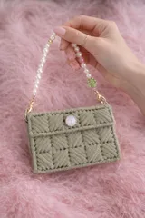 【アイコスケース】iQOSケース ハンドメイド ビーズストラップ付 韓国風 大人可愛い ポーチ