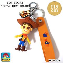 키홀더 토이 스토리 우디 3D 입체 키링 스트랩 첨부 TOYSTORY 디즈니 귀여운 픽사 캐릭터 PIXAR 잡화 세련된 선물 선물