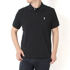 26SSモデル アミ アレクサンドル マテュッシ AMI Alexandre Mattiussi ユニセックス AMI DE COEUR 鹿の子ポロシャツ【045 BLACK】 HPL411.760 045/【2026SS】のサムネイル