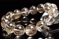 【１点物】高透明◇繊細銀針 シルバールチルクォーツ　14.5mm　ブレスレット パワーストーン 天然石 _MC7748