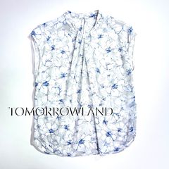 S*i様 TOMORROWLAND フレンチスリーブラウンドヘムフラワーシアーブ 
