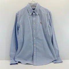 ◆RALPH LAUREN ラルフローレン ワンポイント刺繍 オックスフォード ボタンダウンシャツ CUSTOM FIT 良品◆