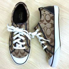 COACH デニム生地 バレット シグネチャー柄 ローカットトップ スニーカー COACH デニム生地 バレット シグネチャー柄 ローカットトップ