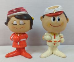 非売品農協すーぱーくんすたーちゃん貯金箱2体セット 昭和レトロ