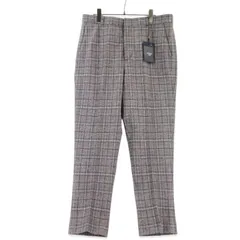 美品 CIRCOLO 1901 チルコロ1901 スラックスパンツ CN2849 PANT TAILORED FELPA チェック ジャージー ストレッチ ブラウン 50  99000693のサムネイル