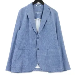 CIRCOLO 1901 チルコロ1901 テーラードジャケット CN2585 チェック ジャージー ストレッチ  ブルー 50  99000697