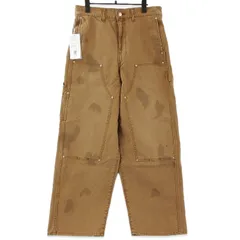 未使用 JIEDA ジエダ DUCK DOUBLE KNEE PANTS Jie-25W-PT04-A ダブルニー ワークパンツ ピグメント加工 日本製 ブラウン 2 71015433のサムネイル