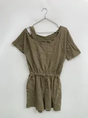 AZUL by MOUSSY アズールバイマウジー つなぎ/オールインワン M カーキ レディースのサムネイル