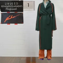 【希少1サイズ・ベルト欠品】UNUSED × NIUKU 20AW リバーシブル ウールガウンコートチェスターコートのサムネイル