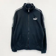 PUMA　プーマ　フルジップスウェットジャケット　黒　ブラック　XLサイズ　古着