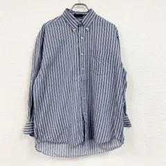 90s～　CHAPS RALPH LAUREN　チャップスラルフローレン　長袖ボタンダウンシャツ　青　ブルー　古着