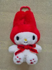 (新品) マイメロディ ぬいぐるみ キーホルダー 赤いリボン