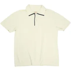Size【40】 At Last ＆ Co アットラスト/BUTCHER PRODUCTS ブッチャープロダクツ LINE POLO KNIT S-S ニットポロシャツ 白 【中古品-非常に良い】 20840881のサムネイル