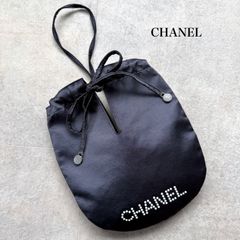 CHANEL キルティング ナップサック 巾着 ネイビー - メルカリ