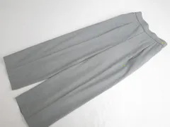 美品 グローバルワーク GLOBAL WORK 洗えるワンタックワイドパンツ S グレー  中古