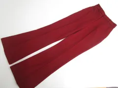 美品 グレイル GRL 洗える ノータックブーツカットパンツ S レッド系  中古