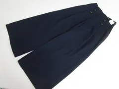 新品タグ付 コルザ C・O・L・Z・A 洗えるワンタックバギーパンツ L ネイビー  中古のサムネイル
