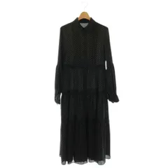 ルルウィルビー Loulou Willoughby ピンドットブラウスワンピース 水玉 1 ブラック ホワイト /ES ■OS