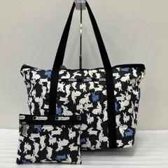 1845　LeSportsac　レスポートサック　トートバッグ　ポーチ　ブラック　黒　うさぎ　ラビット　ウサギ　レディース　軽量　カジュアル　シンプル