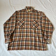 60s towncraft pennys オープンカラーシャツ シャドーチェック - メルカリ