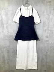 PROPORTION BODY DRESSING プロポーションボディドレッシング 121-4140509 ワンピース デニムキャミ×カットワンピセット ワンピース sizeS/白 ■■レディース