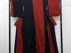 P42416　本場　結城縮　紬　袷　c